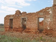 Разрушенная церковь Трех Святителей. Село Уртазым Кваркенского района Оренбургской области.