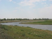 Река Урал. Село Уртазым. Еще 3 км до слияния рек Сосновки и Б.Уртазымка (Ургаза)